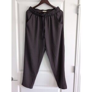 Melloday Workout Pants - Size L - Plum - Stretch - Pockets - Drawstring